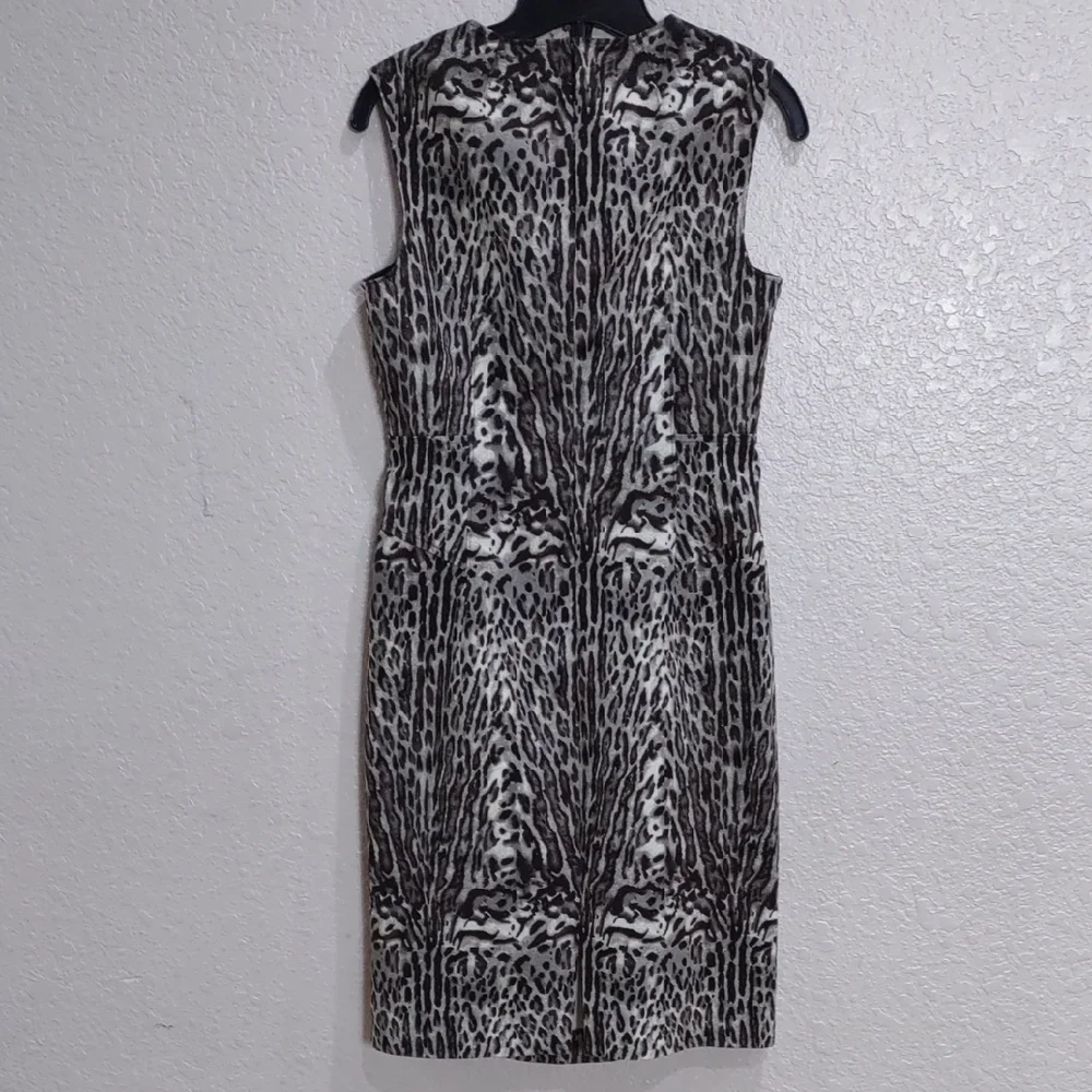 DONNAKARAN New York Leopard Print Sleeveless Dress - Picture 7 of 14